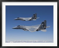 Two F-15 Eagles over Oregon Fine Art Print