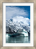 Large icebergs on Tasman Glacier Terminal Lake, South Island, New Zealand Fine Art Print
