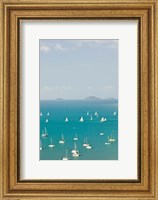 Australia, Queensland, Whitsunday, Airlie, Sailboats Fine Art Print