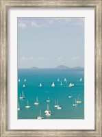 Australia, Queensland, Whitsunday, Airlie, Sailboats Fine Art Print