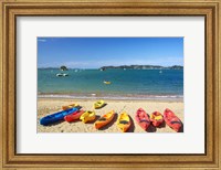 Kayaks, Paihia, Northland, New Zealand Fine Art Print