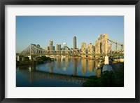 Australia, Brisbane, Story Bridge, Riverside Centre Fine Art Print