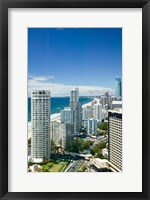 Australia, Gold Coast, Surfers Paradise, city skyline Fine Art Print