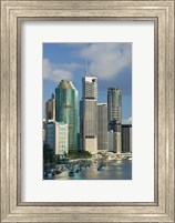 Central business district viewed from Kangaroo Point, Brisbane, Queensland Fine Art Print