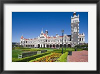 Park near Ornate Railroad Station, Dunedin, South Island, New Zealand Fine Art Print