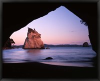 Coastline, Cathedral Cove, Coromandel Peninsula, North Island, New Zealand Fine Art Print