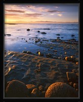 Sunset, Tasman Bay, South Island, New Zealand Fine Art Print