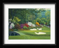 Augusta on the 12th hole Framed Print