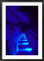 Blue Lights, Ruakuri Caves, North Island, New Zealand Fine Art Print