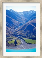 Lake Pukaki and Whale Stream, Ben Ohau Range, South Island, New Zealand Fine Art Print