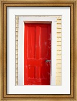 Red Door, Sutton Railway Station, Otago, South Island, New Zealand Fine Art Print