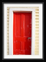 Red Door, Sutton Railway Station, Otago, South Island, New Zealand Fine Art Print