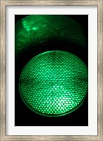 Green Traffic Light, New Zealand Fine Art Print