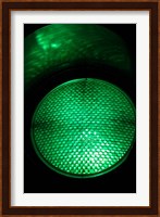 Green Traffic Light, New Zealand Fine Art Print