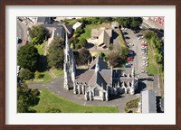 Aerial view of First Church, Dunedin, New Zealand Fine Art Print