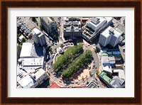 Aerial view of Octagon, Dunedin, New Zealand Fine Art Print