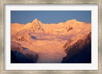 Alpenglow, Fox Glacier Neve, South Island, New Zealand Fine Art Print