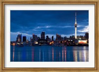 Skytower, City Skylines, North Island, New Zealand Fine Art Print