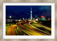 Motorways and Skytower, Auckland Fine Art Print