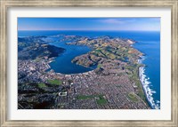 Otago Harbor and Otago Peninsula, Dunedin City, New Zealand Fine Art Print