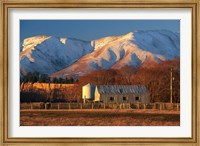 Woolshed and Kakanui Mountains, Otago, New Zealand Fine Art Print