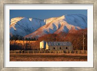 Woolshed and Kakanui Mountains, Otago, New Zealand Fine Art Print
