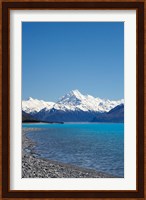 Aoraki Mt Cook and Lake Pukaki, South Island, New Zealand Fine Art Print
