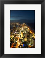 Australia, Queensland, Surfers Paradise, City Skyline Fine Art Print