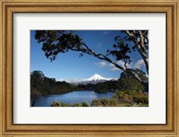 Lake Mangamahoe, Mt Taranaki, North Island, New Zealand Fine Art Print