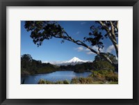 Lake Mangamahoe, Mt Taranaki, North Island, New Zealand Fine Art Print