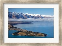 The Remarkables, Lake Wakatipu, and Queenstown, South Island, New Zealand Fine Art Print
