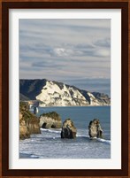 Three Sisters, White Cliffs, North Island, New Zealand Fine Art Print