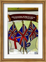 Union Jack flag, St James, North Island, New Zealand Fine Art Print