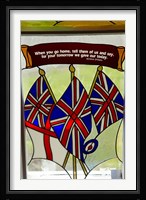 Union Jack flag, St James, North Island, New Zealand Fine Art Print