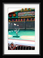 Decorated Bus, Antigua, Guatemala Framed Print