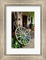 Wagon Wheel, La Posada De Don Rodrigo Hotel, Antigua, Guatemala Fine Art Print