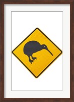 Kiwi Warning Sign, New Zealand Fine Art Print