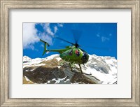 New Zealand, Arrowsmith Range, Helicopter Fine Art Print