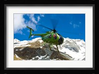 New Zealand, Arrowsmith Range, Helicopter Fine Art Print