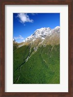 New Zealand, Milford Sound, Majestic fjords, waterfalls Fine Art Print