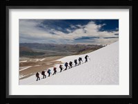 New Zealand, South Island, Potts Range, Climbing Fine Art Print