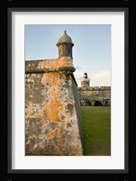 Puerto Rico, Walls and Turrets of El Morro Fort Framed Print