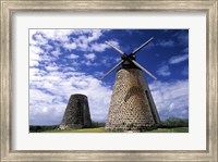 Antigua, Betty's Hope, Suger plant, windmill Fine Art Print