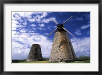 Antigua, Betty's Hope, Suger plant, windmill Fine Art Print