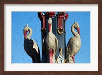 Bird sculptures, Christchurch, Canterbury, New Zealand Fine Art Print