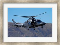 RNZAF Augustawestland A109 helicopter, Warbirds over Wanaka, warplane, New Zealand Fine Art Print