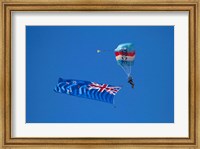 RNZAF Sky Diving, New Zealand flag, Warbirds over Wanaka, South Island New Zealand Fine Art Print