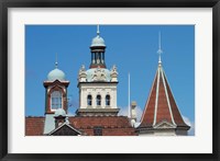 Turrets, Spires & Clock Tower, Historic Railway Station, Dunedin, South Island, New Zealand Fine Art Print