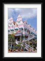 Dutch Architecture of Oranjestad Shops, Aruba, Caribbean Fine Art Print