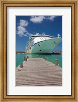 Antigua, St Johns, Heritage Quay, Cruise ship Fine Art Print